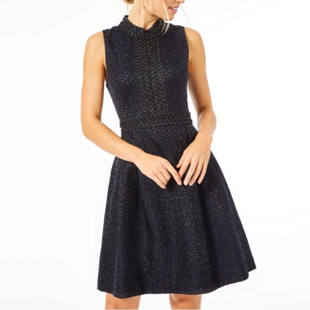 Lilly Pulitzer Franci high collar dress, onyx